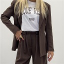 completo giacca slim e pantalone palazzo slim